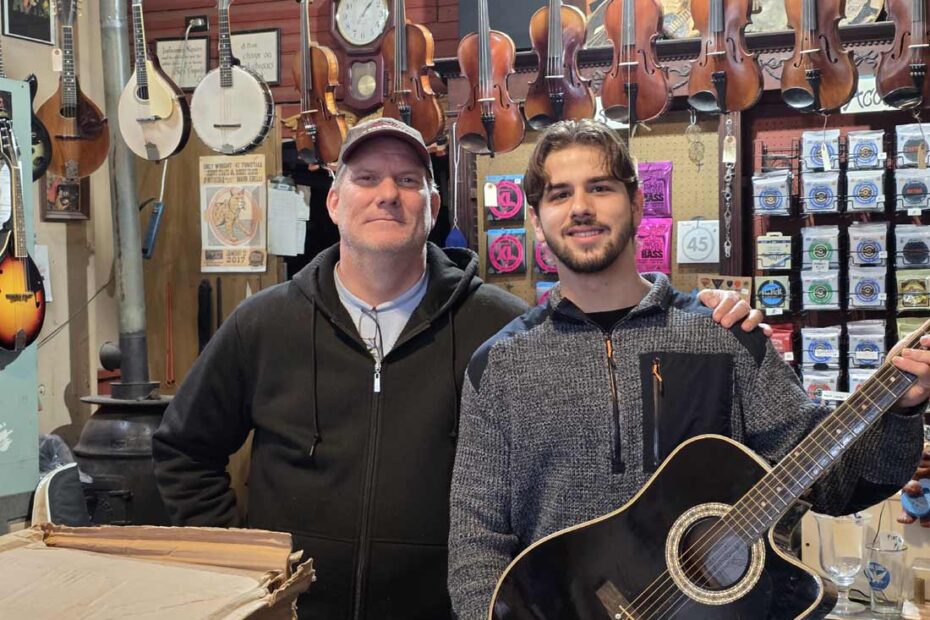 Austin gets a guitar!